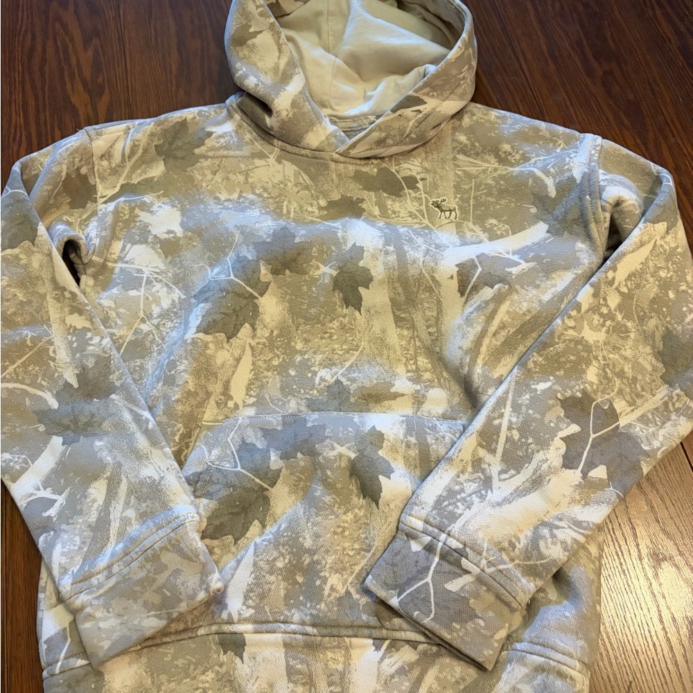 Youth Abercrombie kids white Camouflage Hoodie